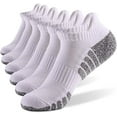 thumbnail image 1 of 6 Pairs Athletic Running Ankle Cotton Socks, Low Cut Cushioned Performance Anti-Blister Tab Sport Sock for Men Women, 1 of 1