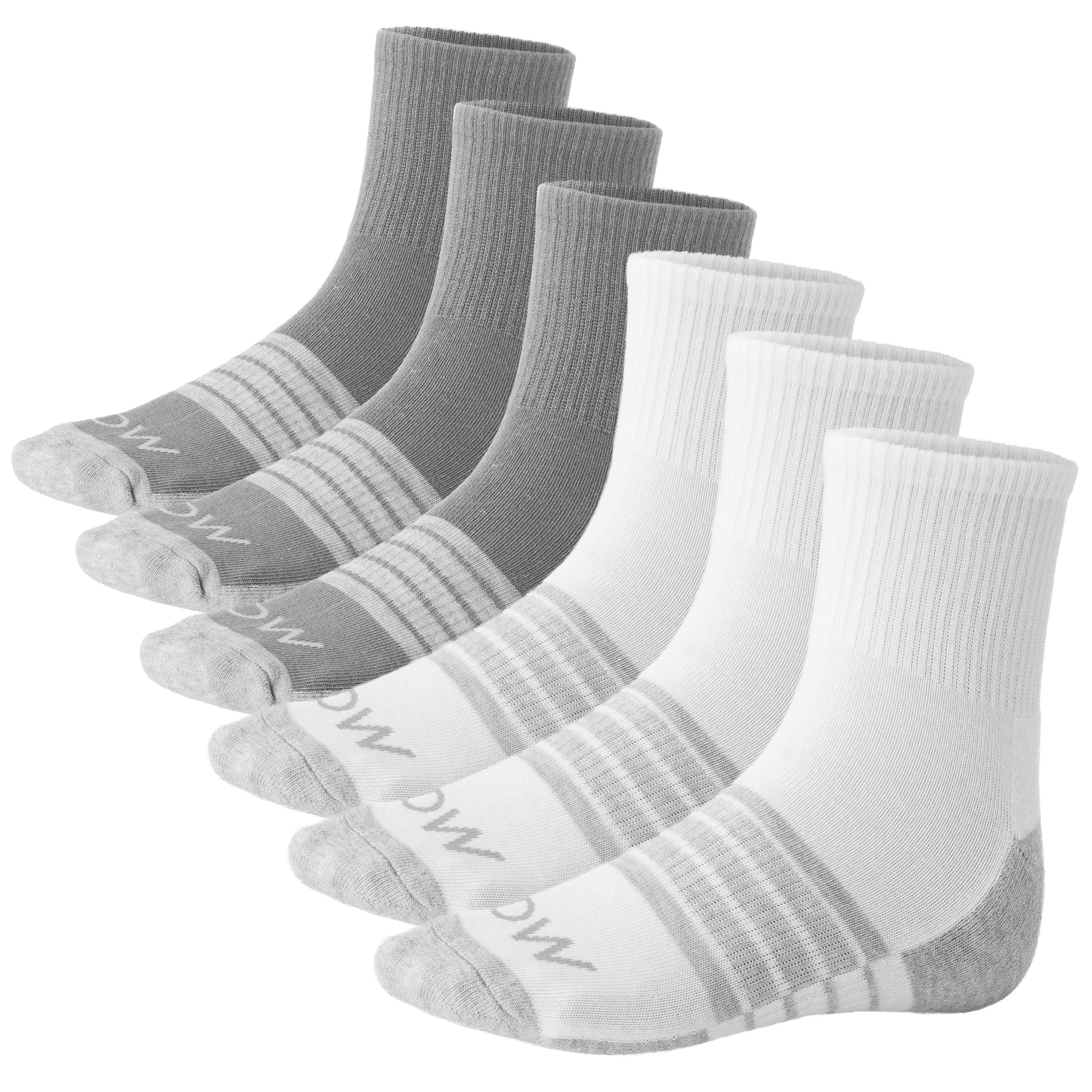 6 Pairs Athletic Running Socks for Men & Women MoistureWicking NoShow Performance Ankle Socks