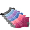 thumbnail image 1 of 6 Pairs Athletic Running Socks for Men & Women&nbsp; Moisture-Wicking No-Show Performance Ankle Socks, Padded, Compression, Cushioned, and Breathable Tie Die Small, 1 of 3