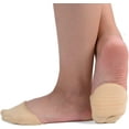 thumbnail image 1 of 6 Pairs Ball of Foot Cushion Socks,Women's Toe Cover with Padding Toe Topper Liner Socks Non-Skid Bottom, 1 of 6