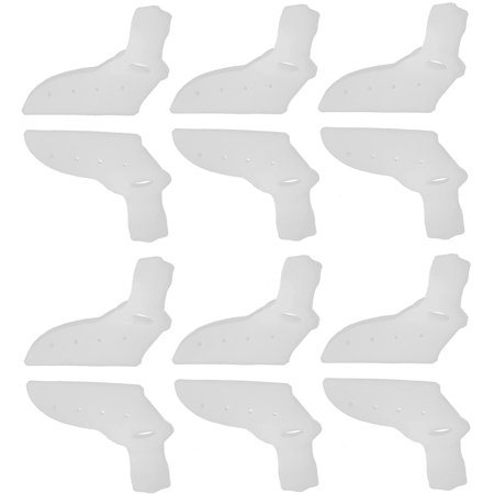 6 Pairs Big Toe Separator 3 Hole SEBS Soft Pad Pain Relief Overlapping Corrector Supplies for Men Women