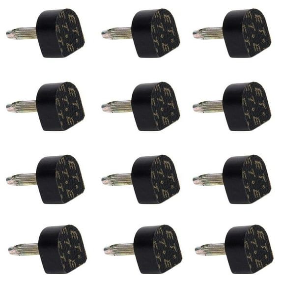 6 Pairs Black High Heel Replacement Tips, Stiletto Shoes Repair Taps , Nonslip Dowels - Black, 10.5x12.5mm