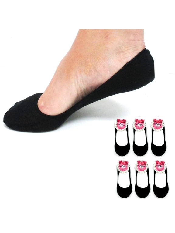 6 Pairs Black Womens Ladies No Show Foot Cover Footies Liner Low Cut Socks