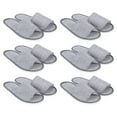 thumbnail image 1 of 6 Pairs Breathable Slippers Non-slip Disposable Open Slipper Disposable Slippers, 1 of 6