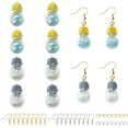 thumbnail image 1 of 6 Pairs Bulb Earring Making Kits Contains 12 Pcs Bulb Resin Charms 24 Pcs Earring Hooks and 24 Pcs Jump Rings for Earring Making Jewelry Colorful, 1 of 5