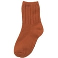 thumbnail image 1 of 6 Pairs Children's Durable, Stretchable, Thick & Warm Wool Crew Socks. Perfect as Winter Snow Sock and All Seasons FS01 6P Size 4Y-6Y(Brown), 1 of 2