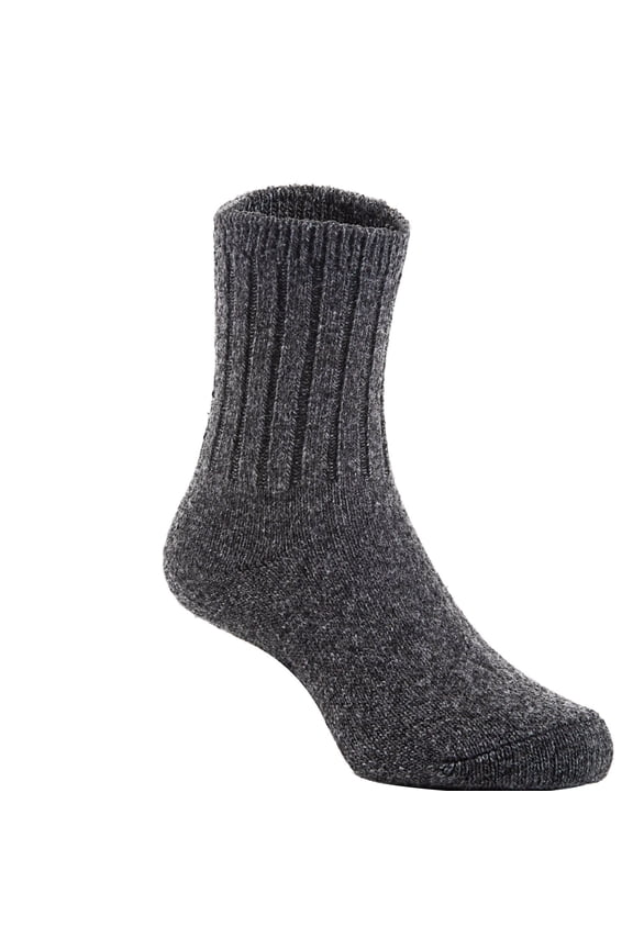 6 Pairs Children's Durable, Stretchable, Thick & Warm Wool Crew Socks. Perfect as Winter Snow Sock and All Seasons FS01 LAS Size 2Y-4Y(Dark Gray)