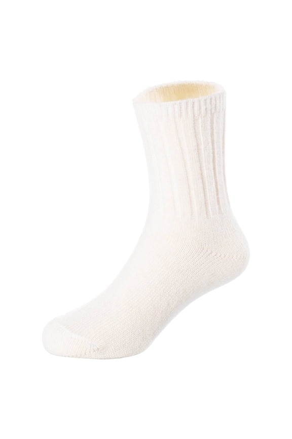 6 Pairs Children's Durable, Stretchable, Thick & Warm Wool Crew Socks. Perfect as Winter Snow Sock and All Seasons FS01 Size 2Y-4Y(White)