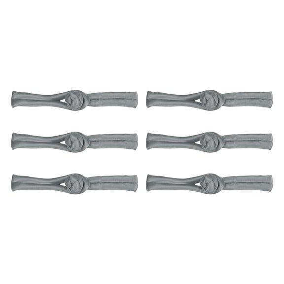 Uxcell 6Pcs Chinese Knots Frog Buttons Dark Gray Buttons 3.54x0.47"