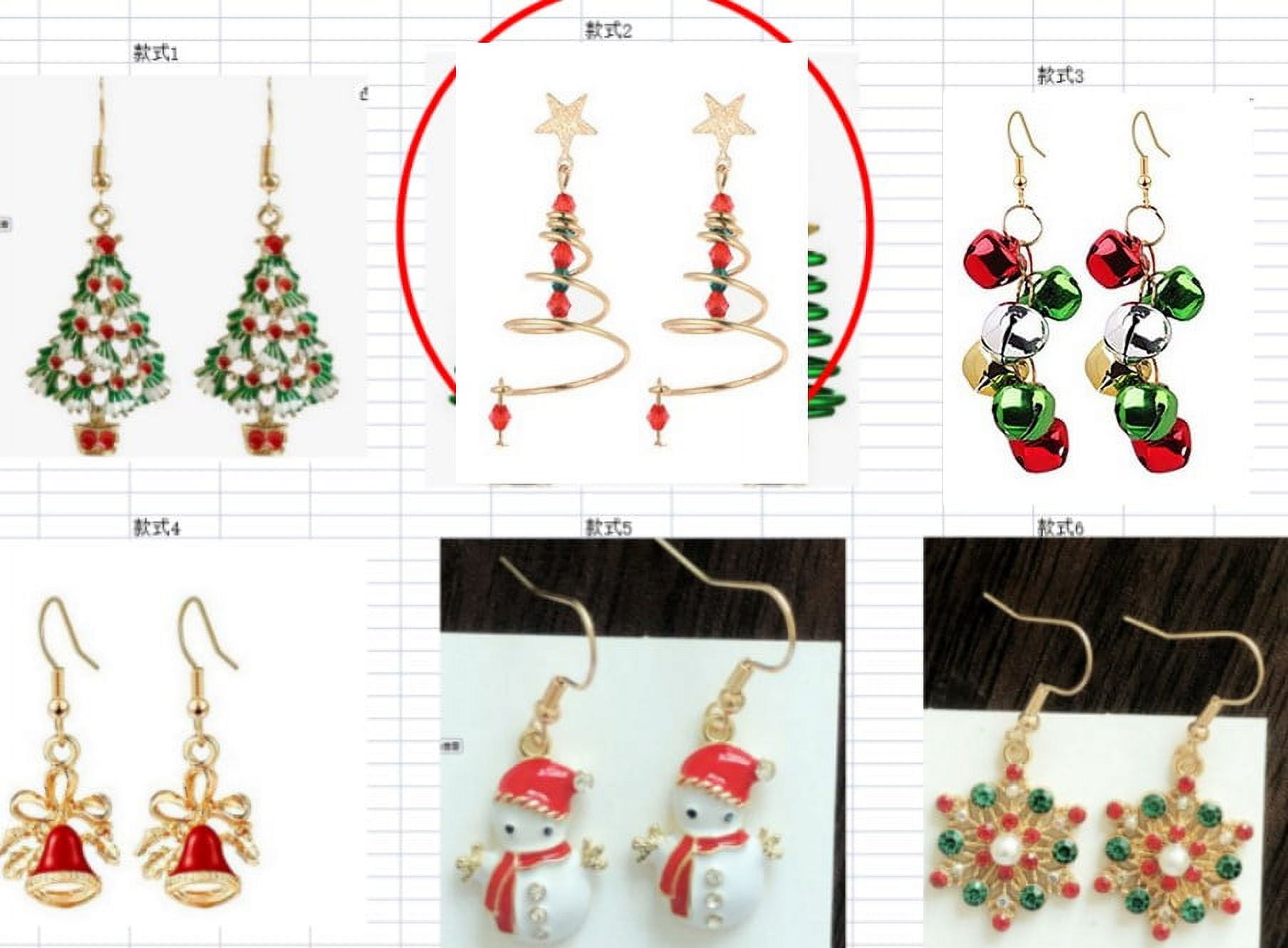 6 Pairs Christmas Earrings Christmas Drop Earrings Women Dangle Earrings Ear Jewelries c4972a98 2552 4e31 bd31 80a7ef8e384a.f6367ccd19c9aff1b5d895ec6845abd9