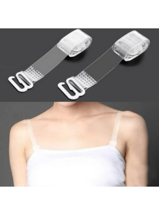 Invisible Clear Bra Strap Non-Slip Adjustable Bra Strap Soft 2 Pair  Transparent Shoulder Strap