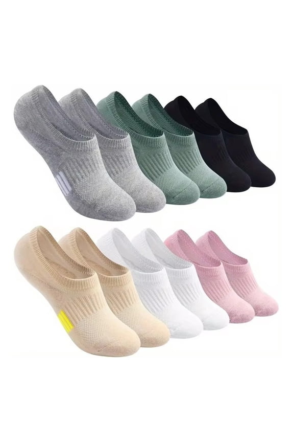 6 Pairs Colorful Low Cut Ankle Socks for Women & Men, Assorted Solid Colors Pack, Lightweight Breathable Socks Thin Sock Multicolor