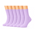 thumbnail image 1 of Comfort Crew Socks 6 Pairs for Women, Soft Breathable Stretch Socks, Non Binding Comfortable Fit for Work, Walking & Everyday Wear, Size 7-9, 1 of 6