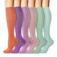 thumbnail image 1 of 6 Pairs Compression Socks for Women & Men，Circulation 15-20 mmHg is Best Support for Athletic Running,Cycling，Travel, 1 of 9
