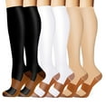 thumbnail image 1 of 6 Pairs Compression Socks for Women and Men,Circulation Best Support for Athletic Nurses Travel Running, 1 of 4