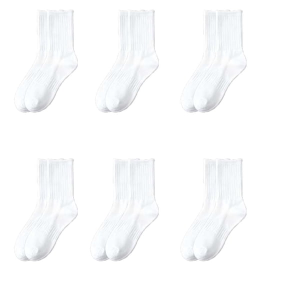 6 Pairs Crew Socks For Womens, No pilling socks,Casual thin Socks and cozy socks