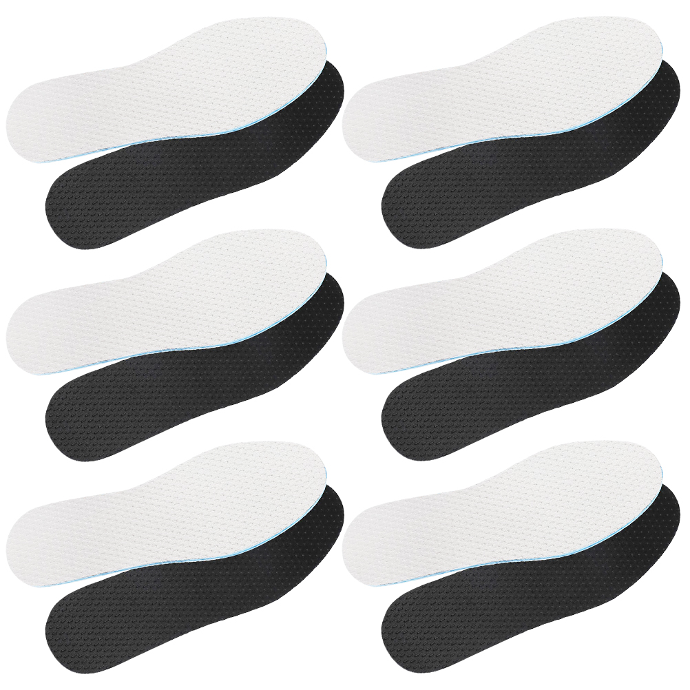 6 Pairs Cuttable Insoles Athletic Shoe Inserts for Men Pads Shoes Women