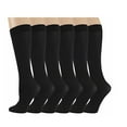6 Pairs Different Touch Women's Queen Size Opaque Stretchy Nylon