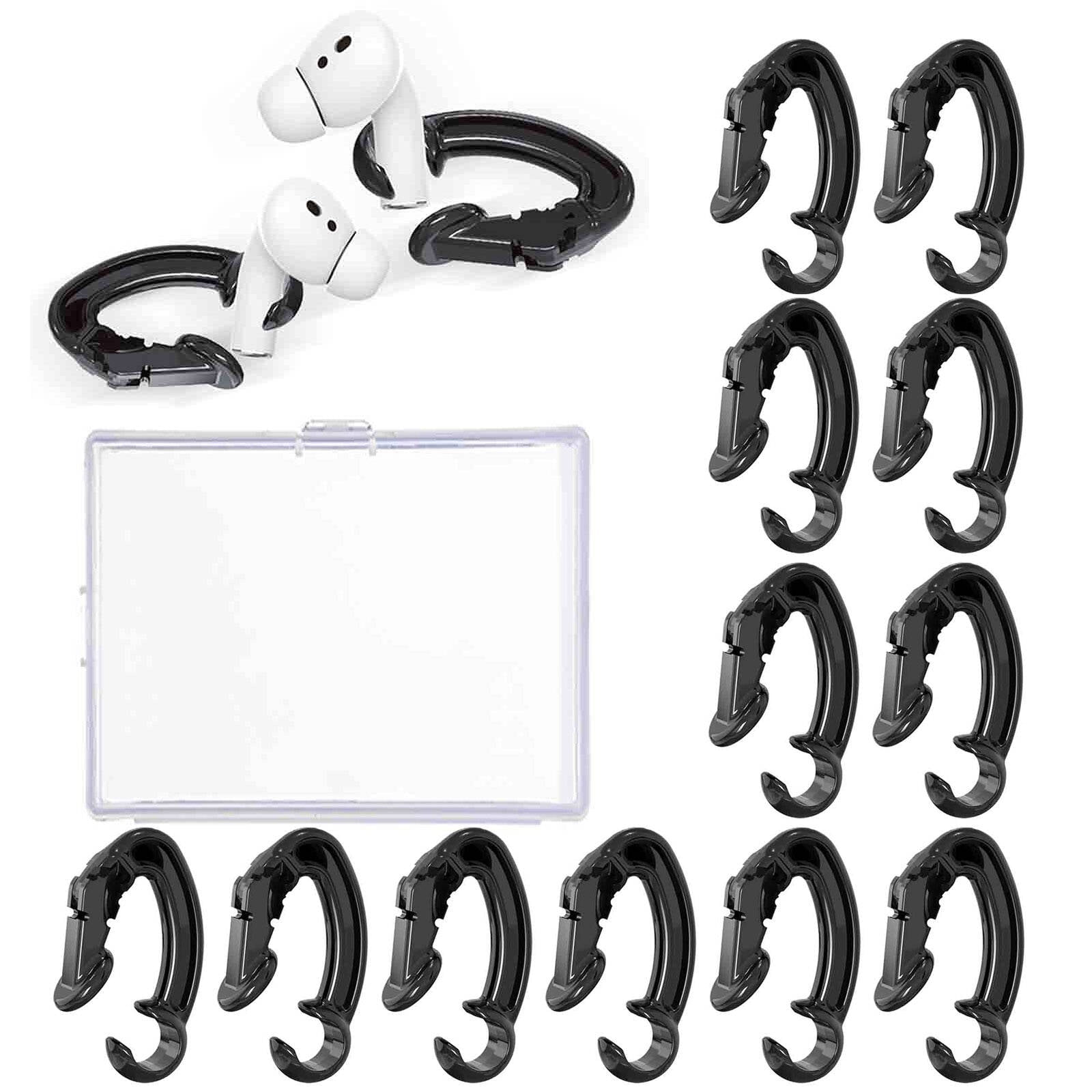 Ear Hook Covers For Earbud Headphones, Noise Isolation Anti-Slip Silicone Earbuds/Ear Plug Tips 3 Pair Earbud Eartips Accessories Compatible Headset MNHF2AM/A (White 6PCS