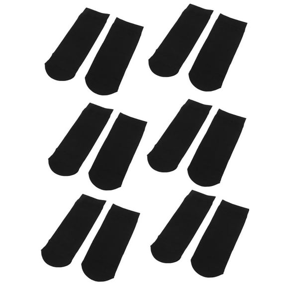 6 Pairs Elastic Ankle High Tights Sheer Socks Stockings for Ladies