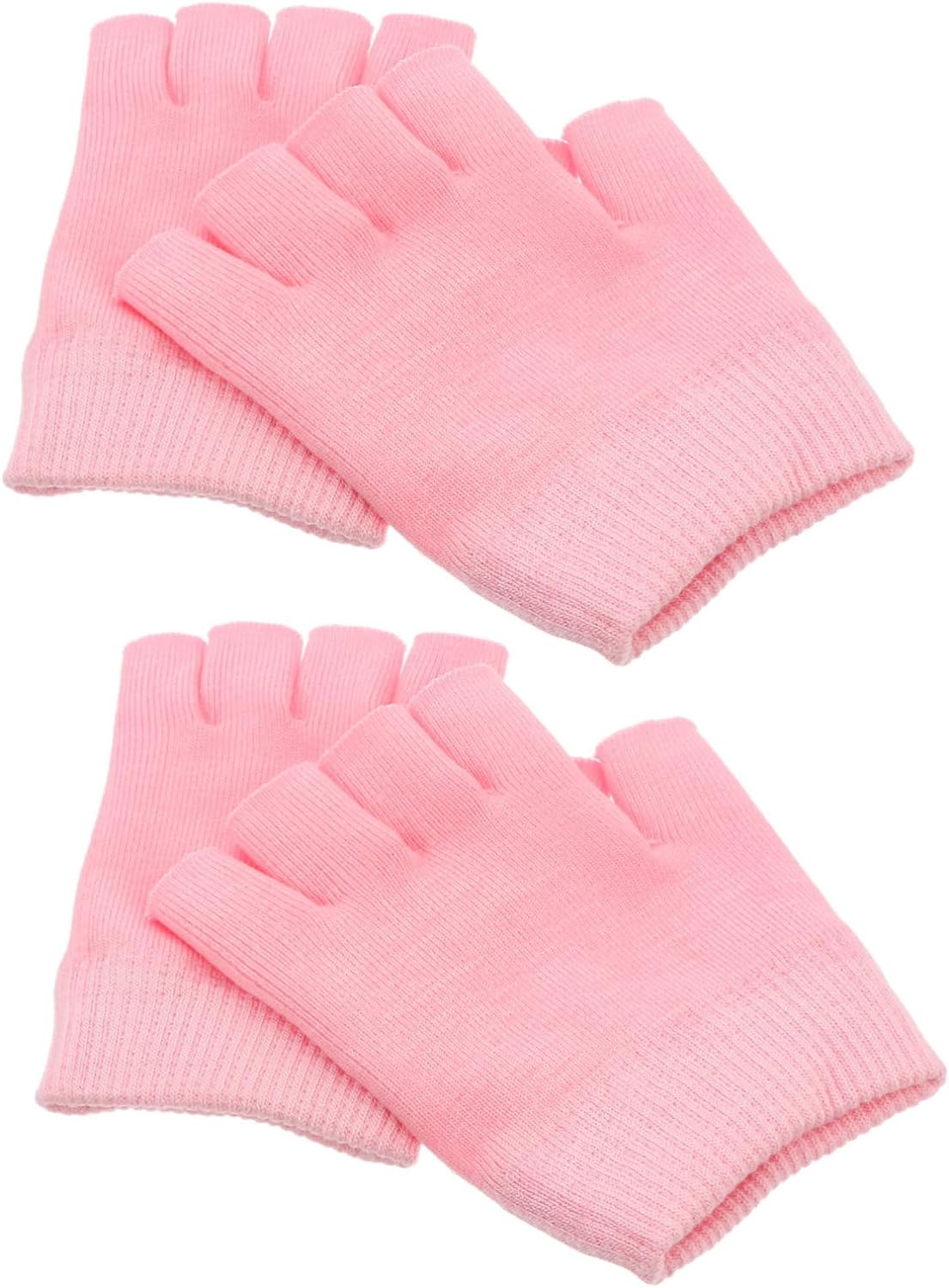 6 Pairs Gel Gloves Moisturizing Gloves Dry Hands Gloves Moisturising Gloves for Half Finger Spa