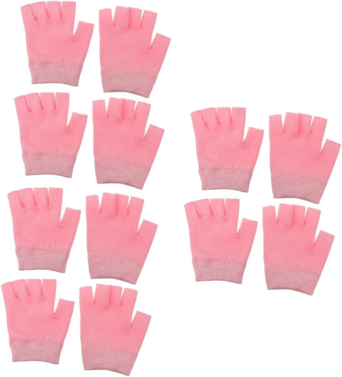 6 Pairs Gel Gloves Sleeping Gloves Half Finger Glove Dry Cracked Hand