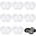 thumbnail image 1 of 6 Pairs Gel Metatarsal Pads Self Adhesive Silicone No Slip Gel Toe Post Cushions Protectors Ball of Foot Grip Pads Forefoot Padding Inserts Gel Pads for Thong Sandals Flip Flops (Clear), 1 of 7