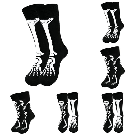 6 Pairs Halloween Socks, Funny Socks Halloween Gifts for Women Men