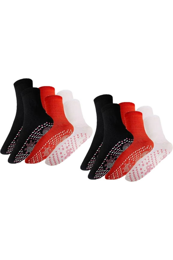 Moluckfu Polyester Cotton Socks for Skiing 6 Pairs