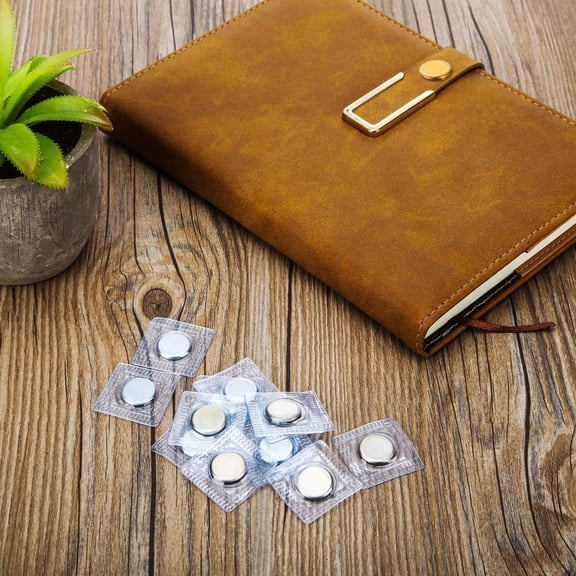 6 Pairs Hidden Magnetic 1.18 Inch Snap PVC Hidden Sew Invisible Magnetic Snap Clothing Clasp DIY Craft Sewing Tools Fastener Snaps Buttons for Purses