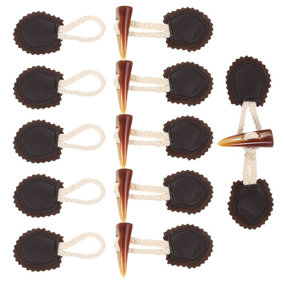 6 Pairs Horn Buttons Coat Toggles Toggle Buttons for Sweaters Toggle Buttons for Coats Women Travel