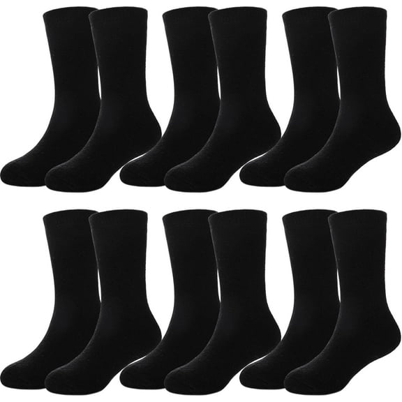 6 Pairs Kids Wool Socks for Toddlers Boys Girls Hiking Winter Warm Cozy Thick Heavy Thermal Crew Boot Socks