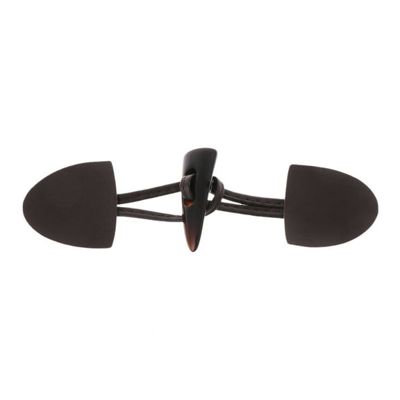 6 Pairs Leather Horn Toggle Closure Buttons Coat Jacket Duffle Shawl Clothes Sewing DIY Apparel Crafts