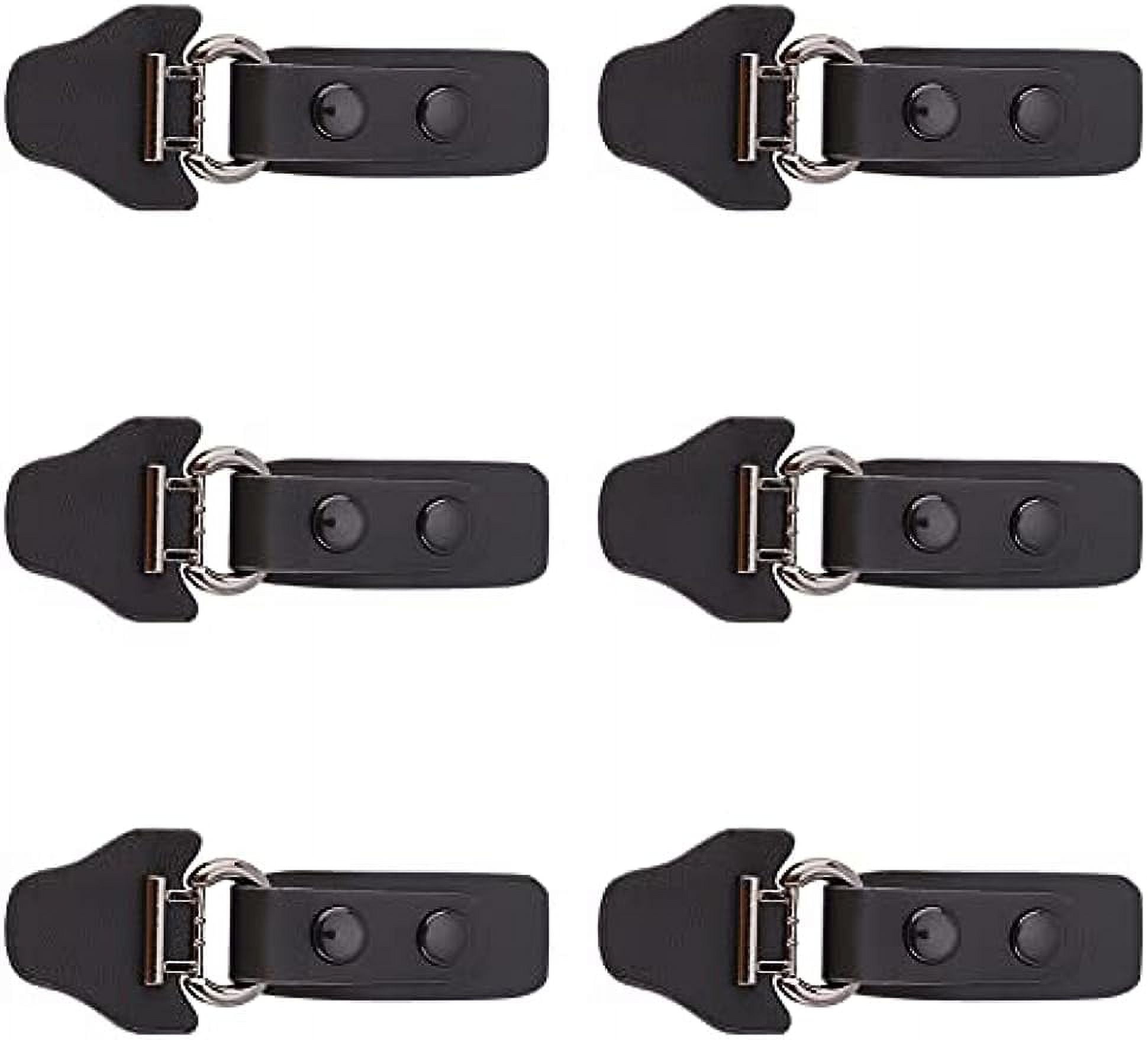 6 Pairs Leather SewOn Toggles Closures CatHead Shape Black PU Leather