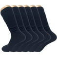 thumbnail image 1 of 6 Pairs Lightweight Slouch Knee High Socks with Thin Sole (Black), 1 of 13