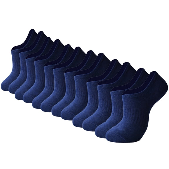 6 Pairs Low Cut Invisible Ankle Short Socks for Men with Breathable and Moisture Wicking Features Not Show Liner Socks