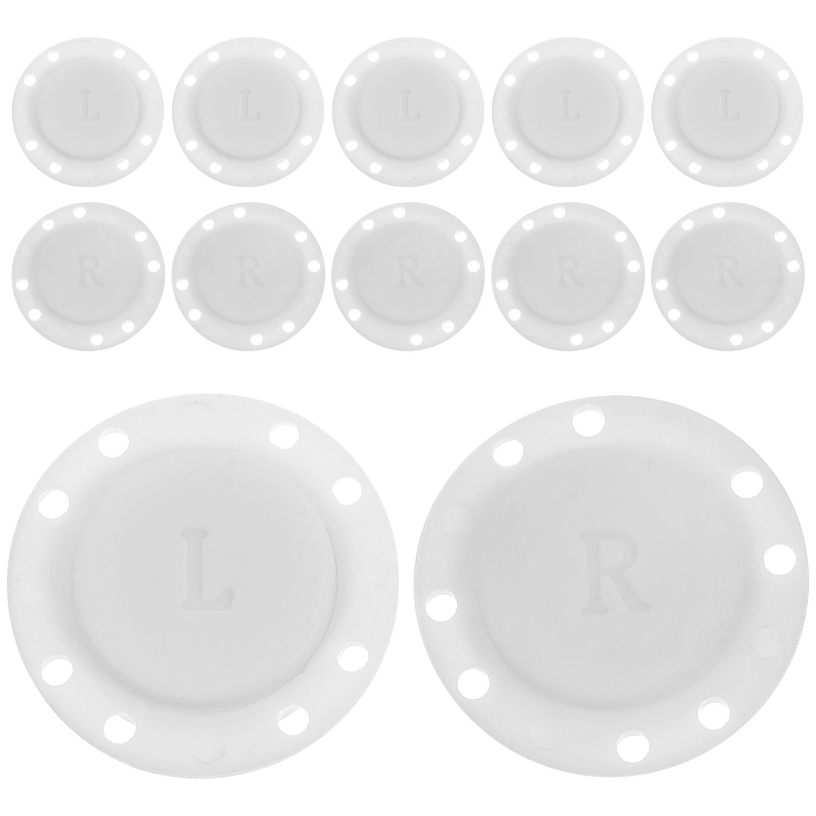 6 Pairs Buttons Coat Snaps Buttons Invisible Snaps Fasteners