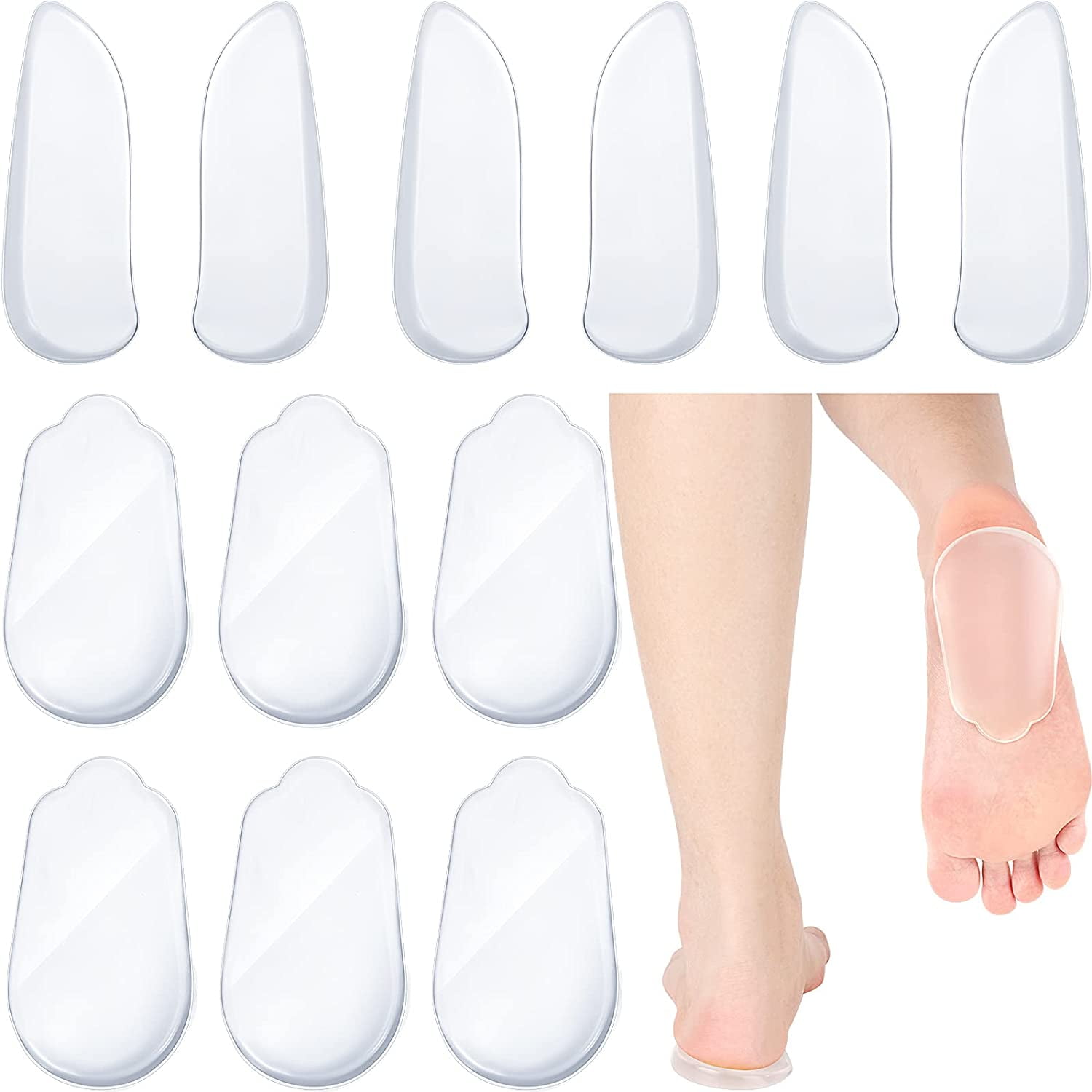 6 Pairs Medial & Lateral Heel Supination Insoles Orthopedic Heel ...