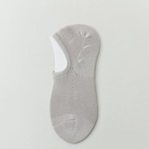 6 Pairs Men Cotton Breathable No Show Socks Invisible Anti Slip Short Boat Socks