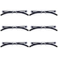 thumbnail image 1 of 6 Pairs Men Women Rimless Reading Glasses Blue Light Blocking Unisex Reader +0.75, 1 of 6