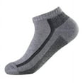 thumbnail image 1 of 6 Pairs Men's Athletic Half Cushioned Low Cut Socks, Cuasst, 9-11, 1 of 2