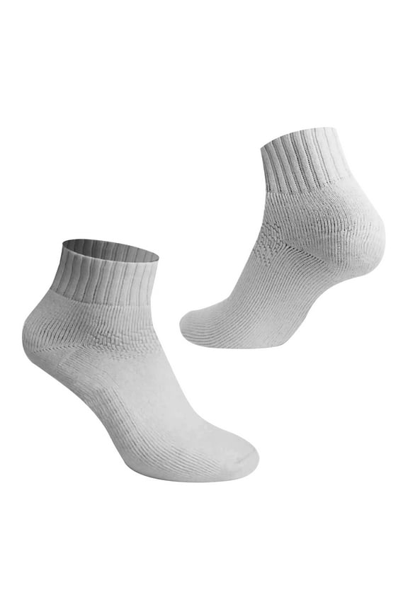 6 Pairs Men's Sport Athletic Thick Cotton Ankle Low Cut Black/White/Gray Socks Size 9-11,10-13