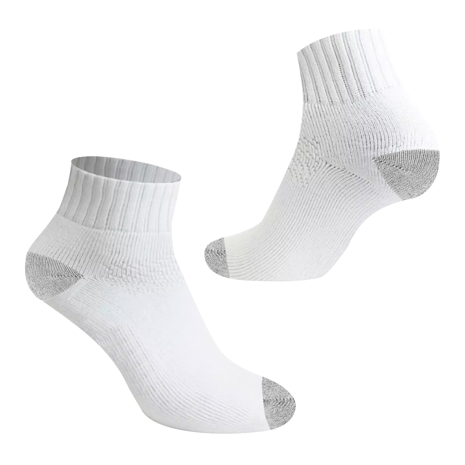1 x Mens White & Grey Low Cut Socks main image 1