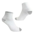 thumbnail image 1 of 6 Pairs Men's Sport Athletic Thick Cotton Ankle Low Cut Black/White/Gray Socks Size 9-11,10-13, 1 of 5