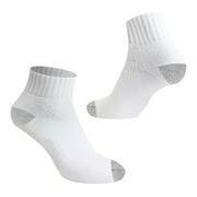 TZ PROMISE 6 Pairs Men's Sport Athletic Thick Cotton Ankle Low Cut Black/White/Gray Socks Size 9-11,10-13