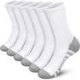thumbnail image 1 of 6 Pairs Mens Breathable and Soft Sports Socks Anti Silp  Sweat-Wicking Crew Socks, 1 of 4