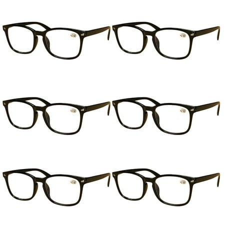 6 Pairs Mens Unisex Blue Light Blocking Reading Glasses Anti Blue Light Readers +2.00