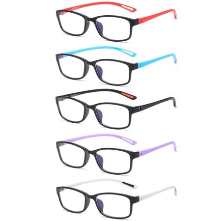 6 Pairs Mens Womens TR90 Reading Glasses Blue Light Blocking Reader Glasses