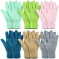 thumbnail image 1 of 6 Pairs Microfiber Dusting Gloves, Dusting Cleaning Gloves Microfiber Gloves for Plants House Blinds Car Dust Mitt (Fresh Color,Medium), 1 of 6