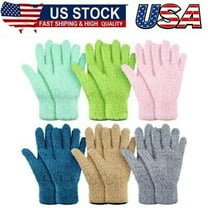 6 Pairs Microfiber Dusting Gloves, Dusting Cleaning Gloves Microfiber Gloves